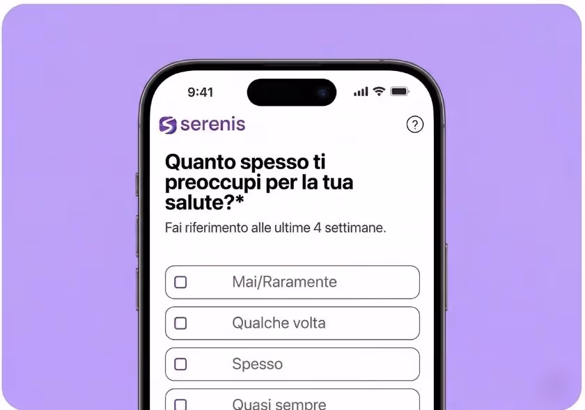 Cellulare con test sull'ipocondria