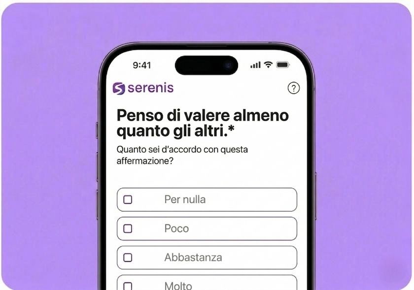 Cellulare con test RSES autostima