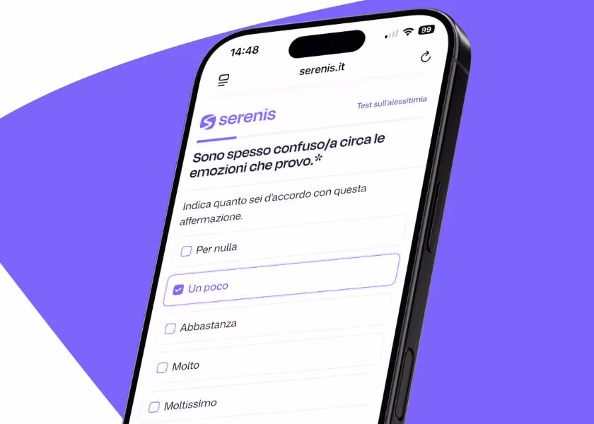 Cellulare con test alessitimia