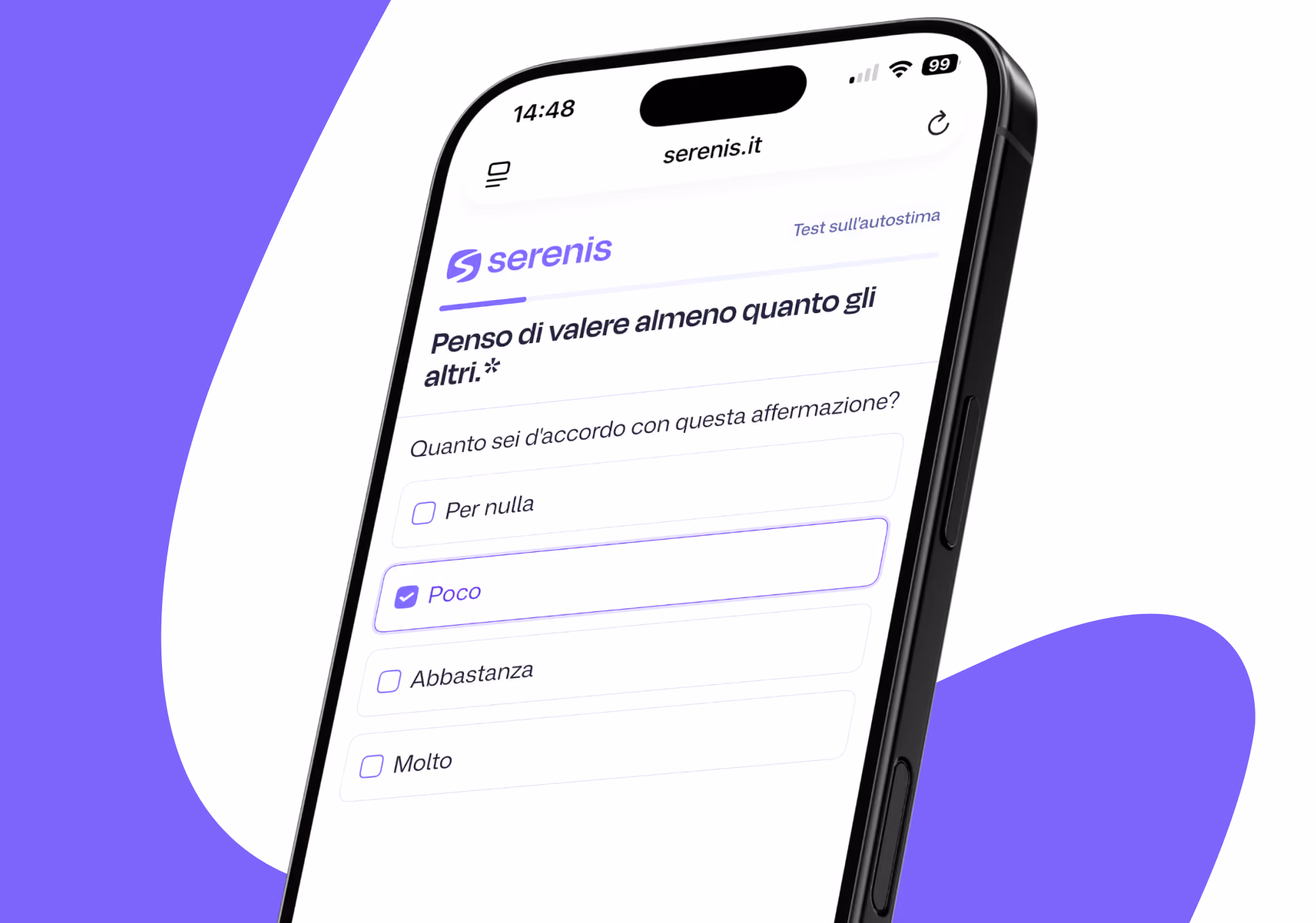 Cellulare con test RSES autostima