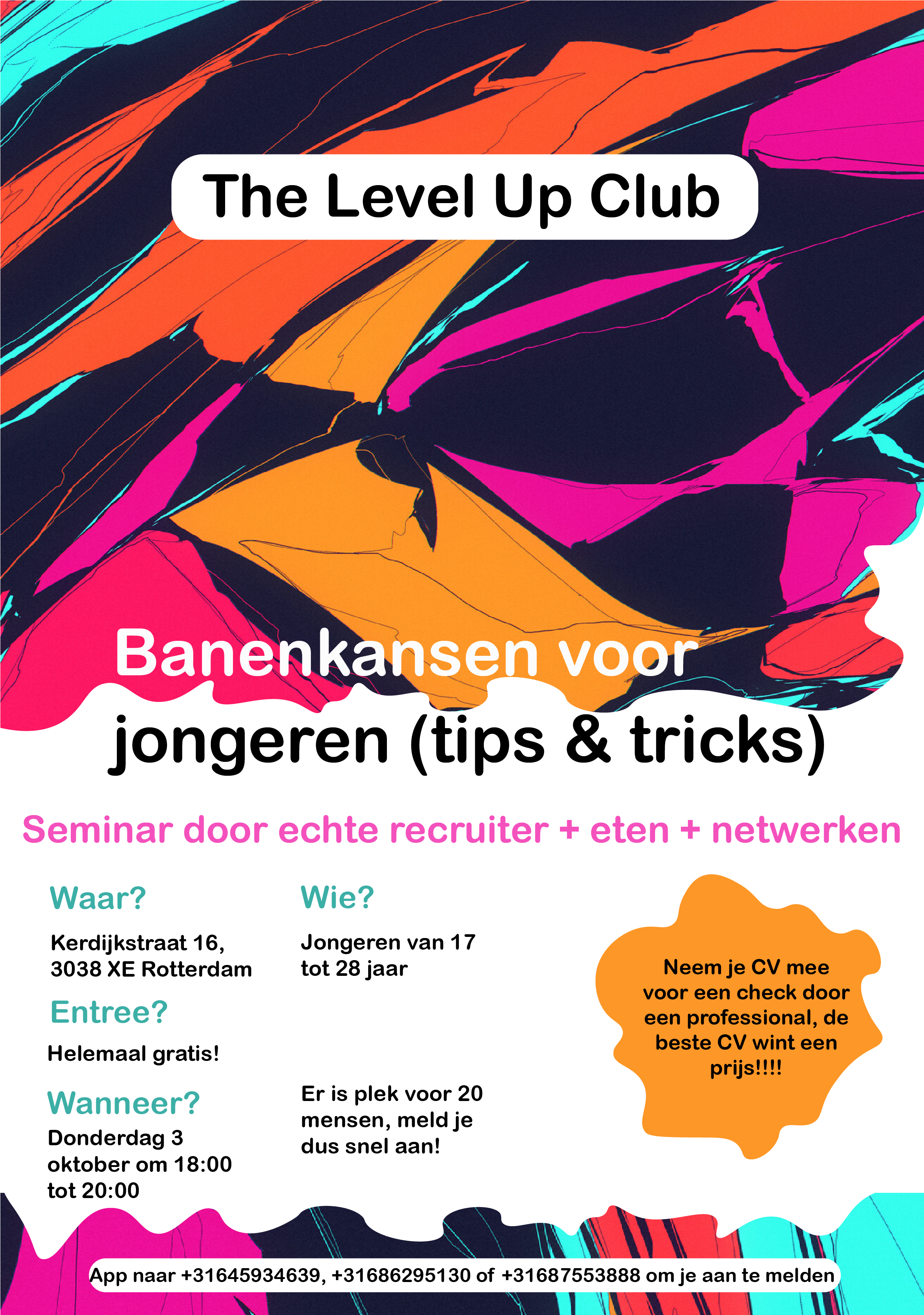 Level Up Club - Event flyer