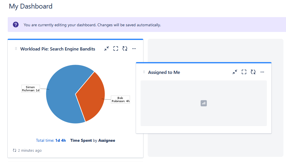 Reordering  Dashboard Gadgets in Jira