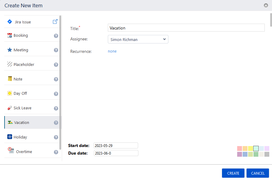 Vacation Management with ActivityTimeline Dashboard 