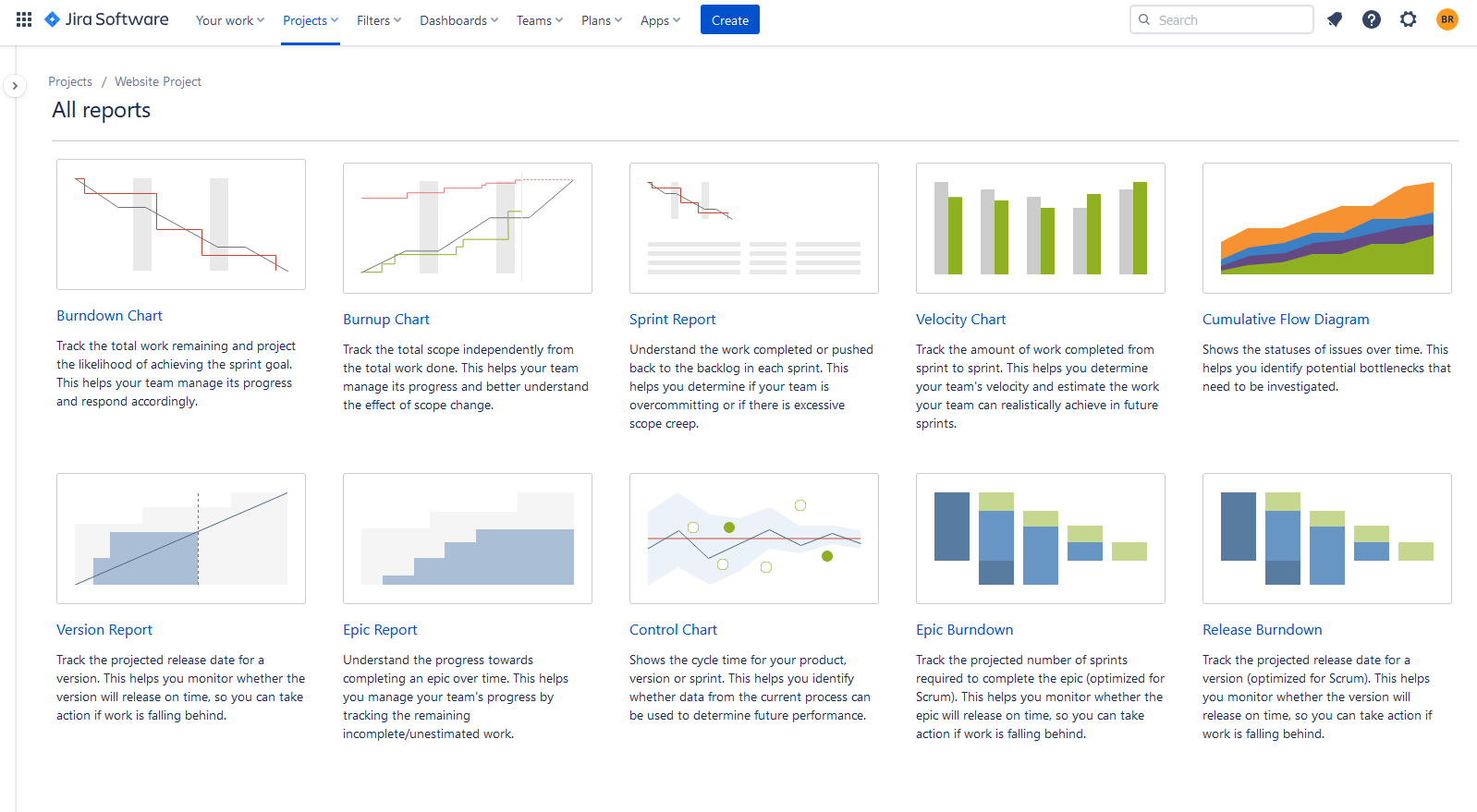 Jira visualization reports