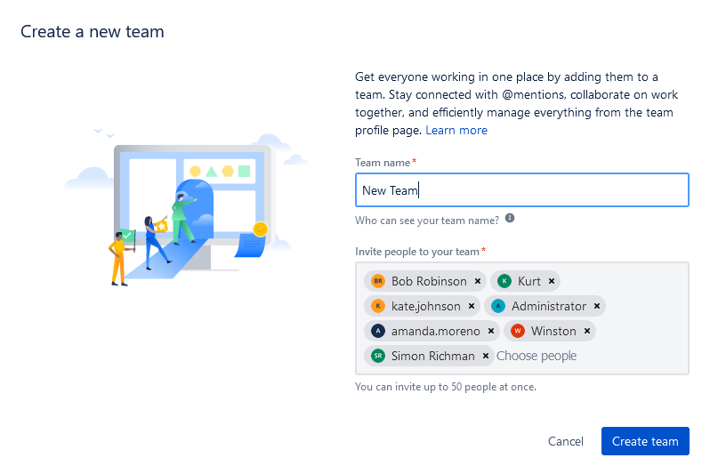 Jira Team Creation