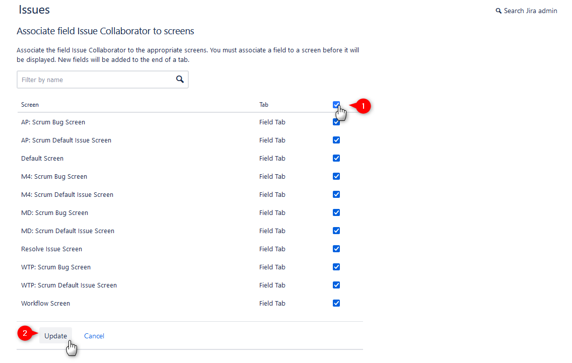 Adding Jira Field to Jira Screens