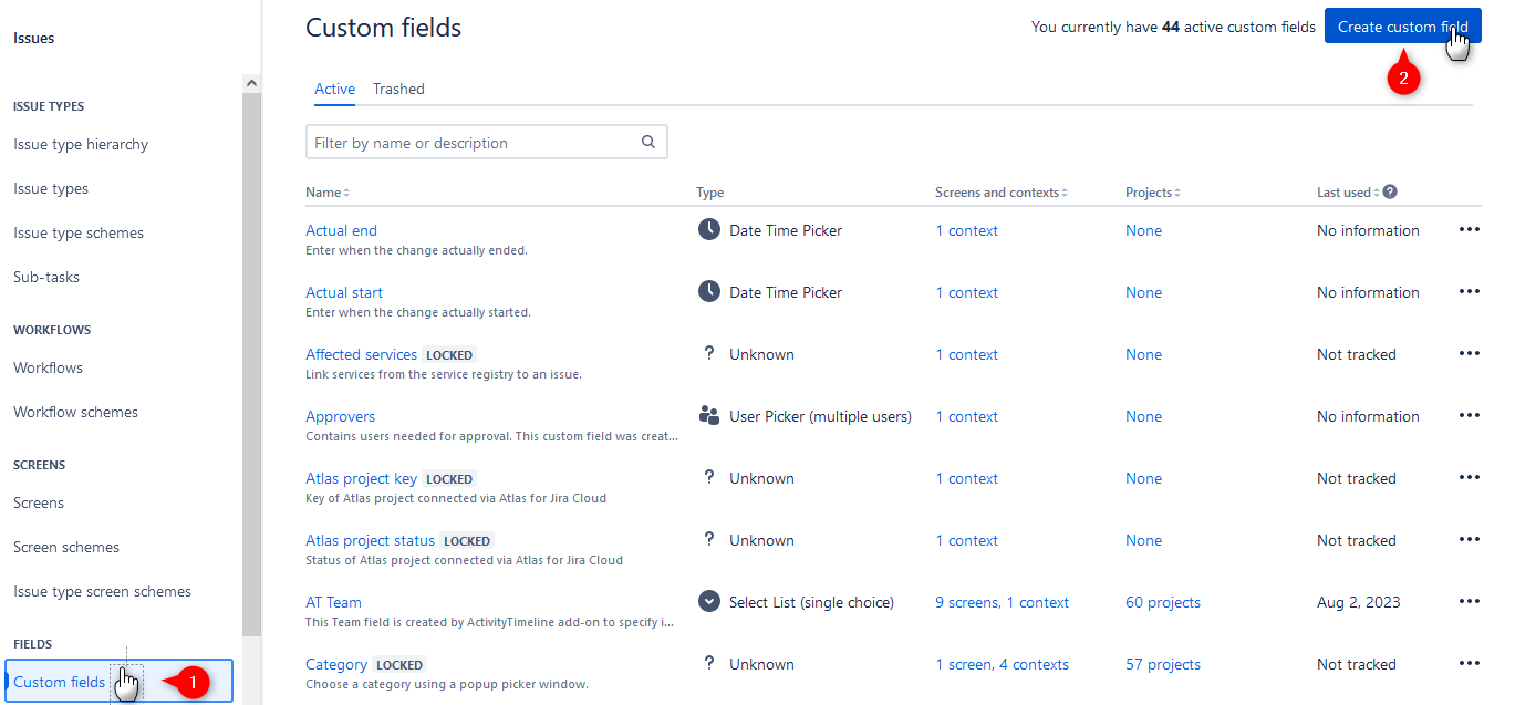 Adding Custom Field in Jira 