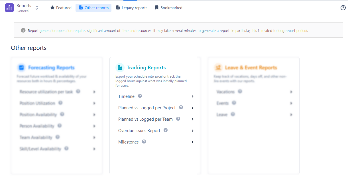 ActivityTimeline Tracking Reports