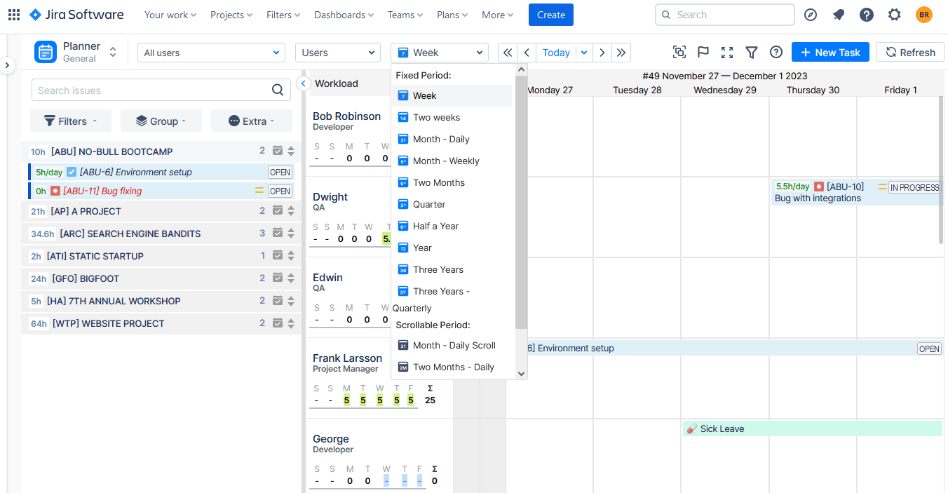 ActivityTimeline Main Dashboard with Timelines