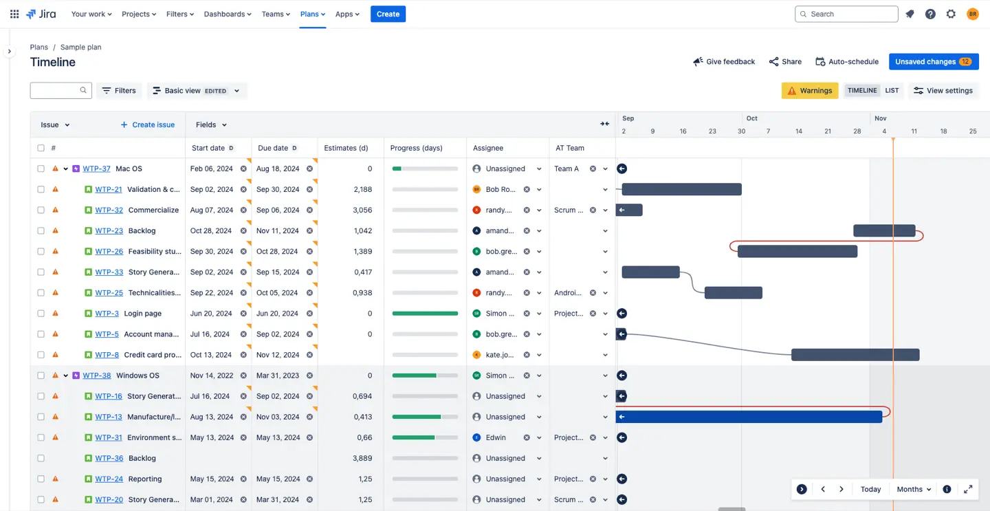 Jira Advanced Roadmaps (now Jira Plans)