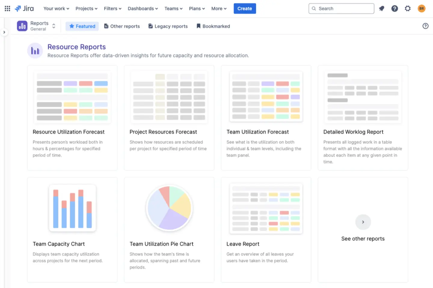 Types of Reports available in ActivityTimeline