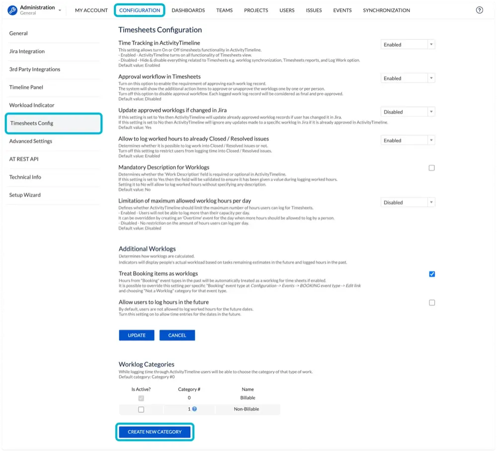 Configuration Settings