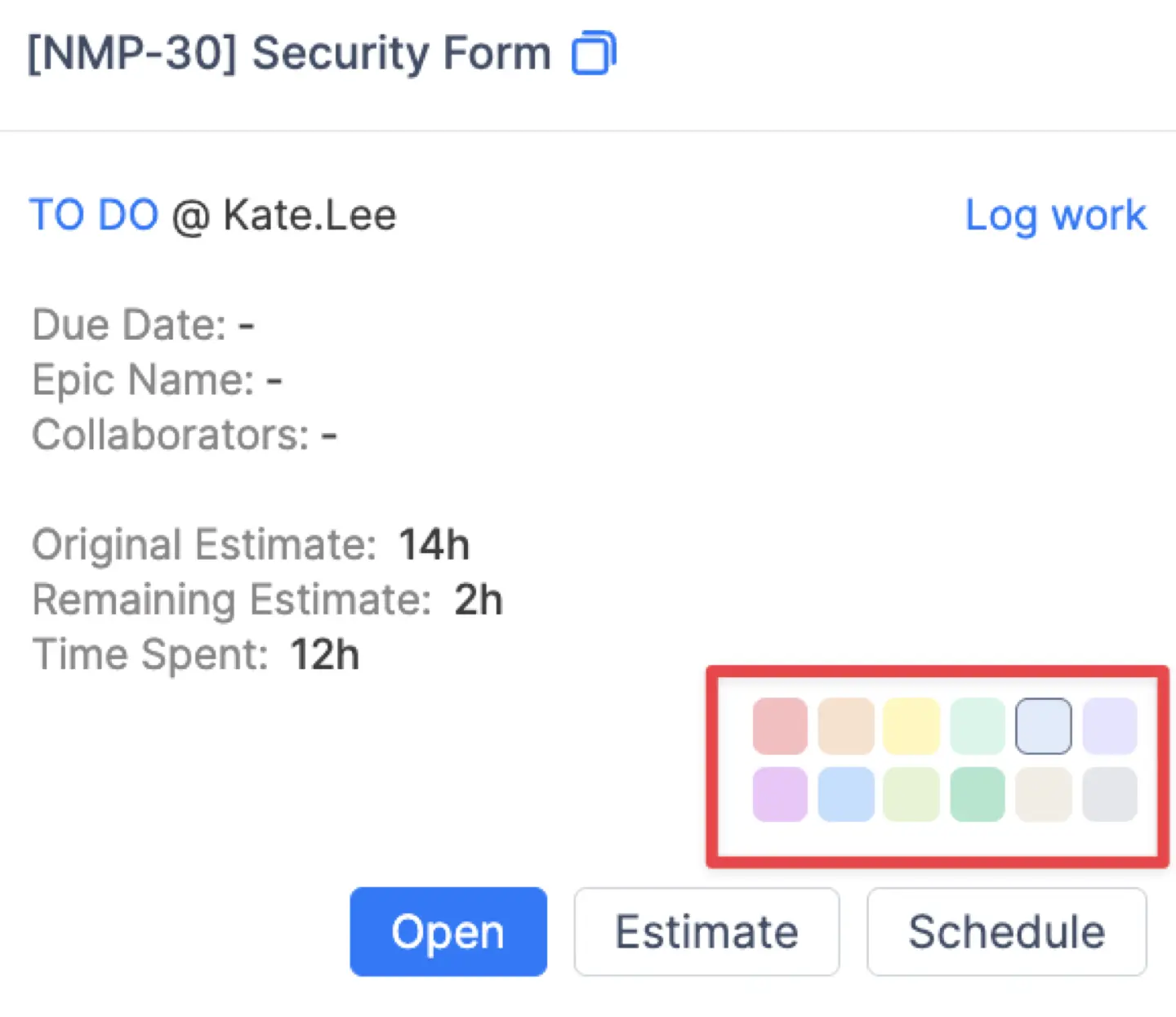 Issues coloring in ActivityTimeline