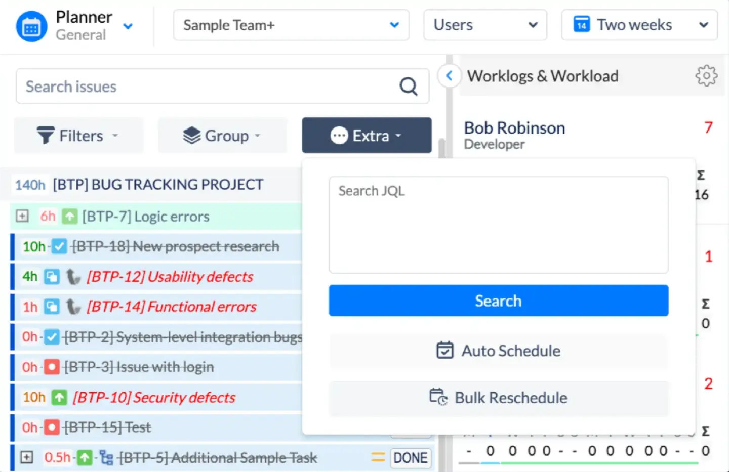 Bulk Reschedule option for a whole team