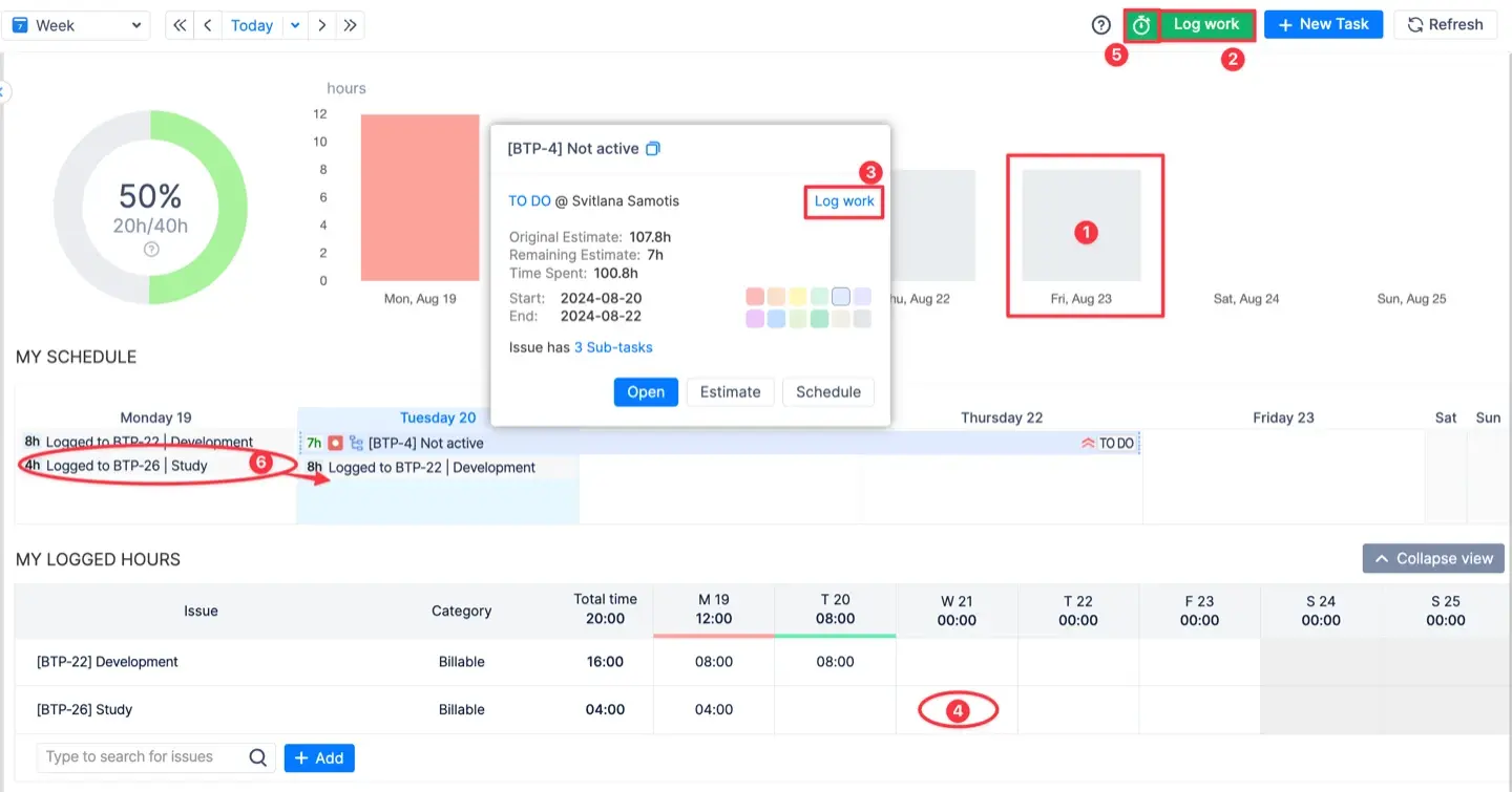 Timer in Individual Workspace