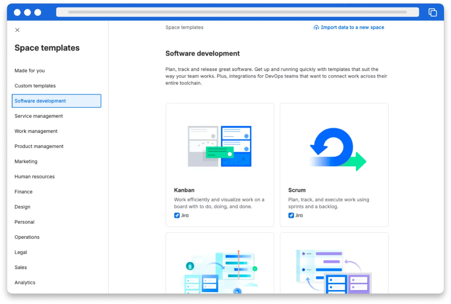 Jira project templates