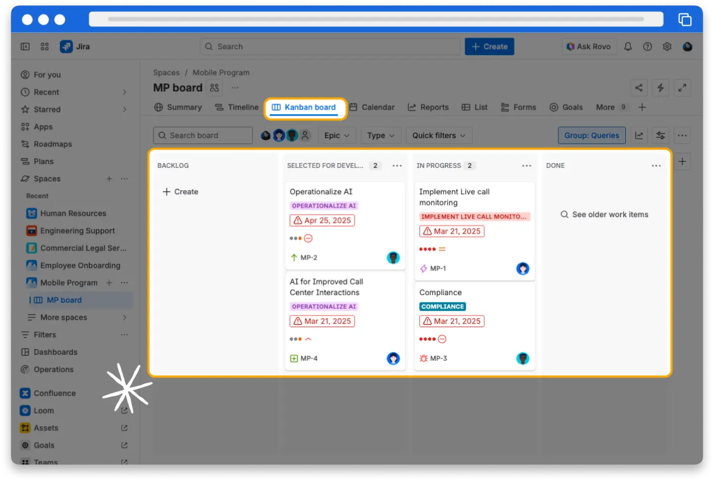 Kanban board