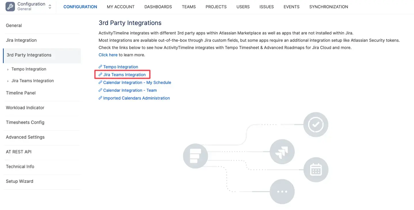 Jira Teams Integration button