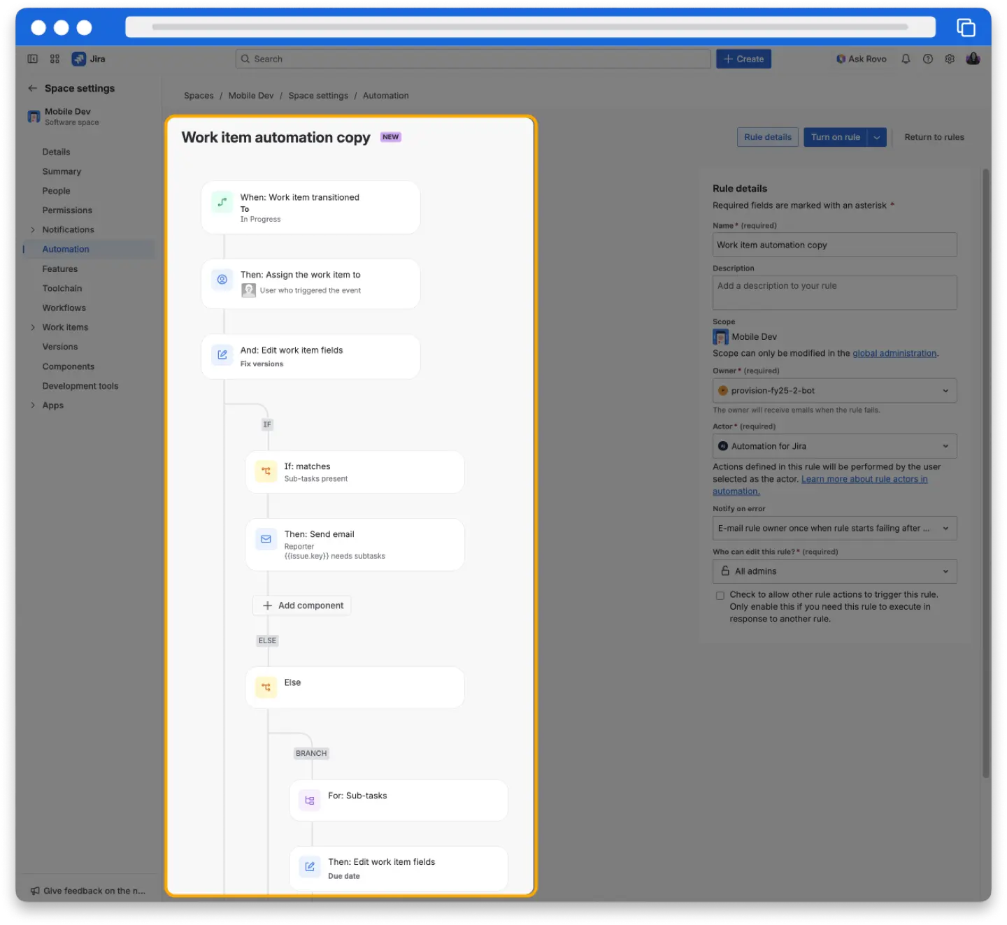 Automation in Jira