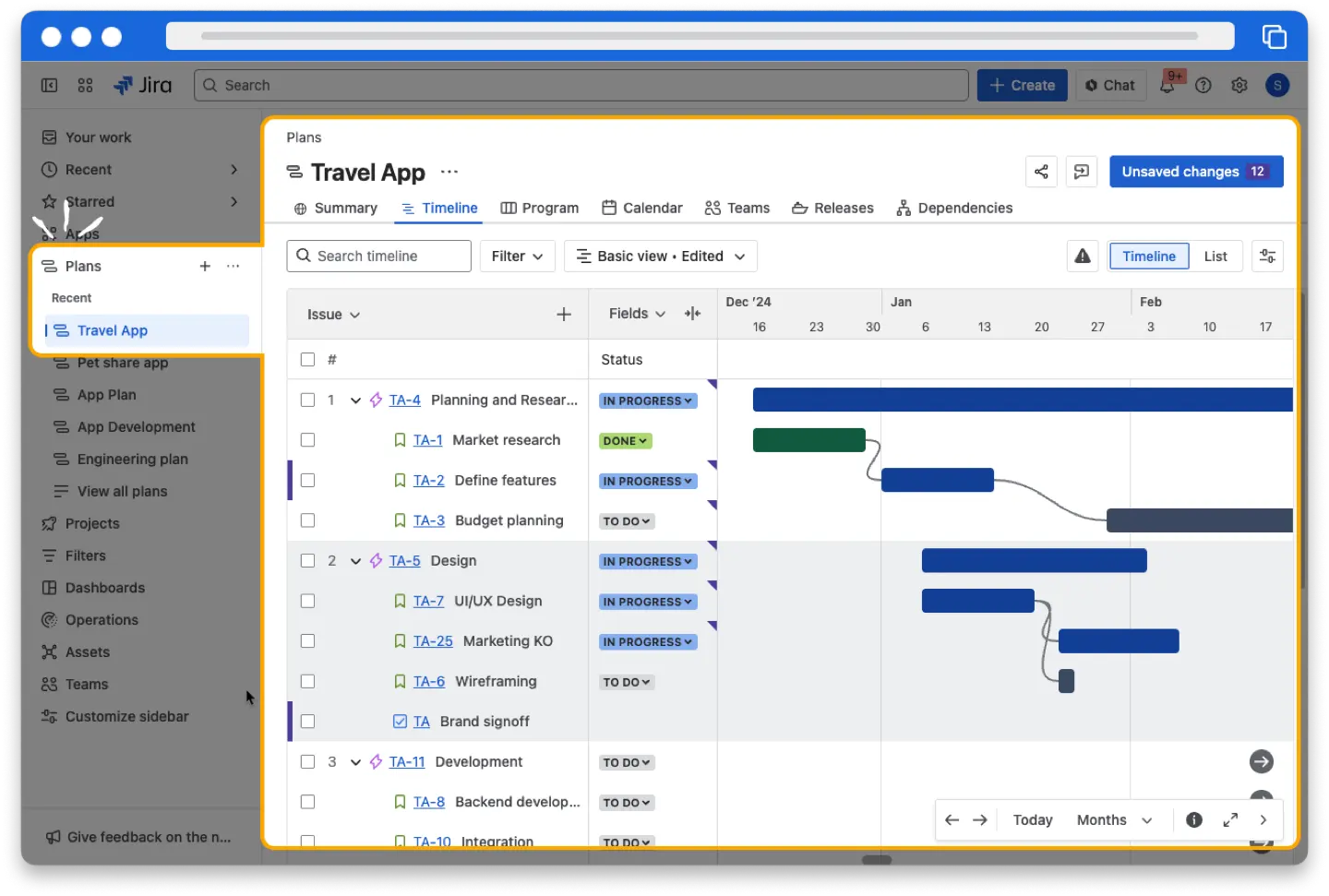 Plans in Jira
