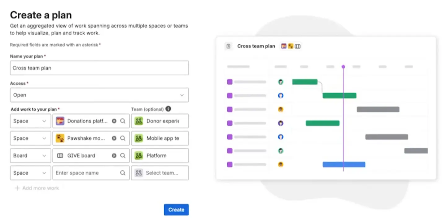 Create a plan in Jira