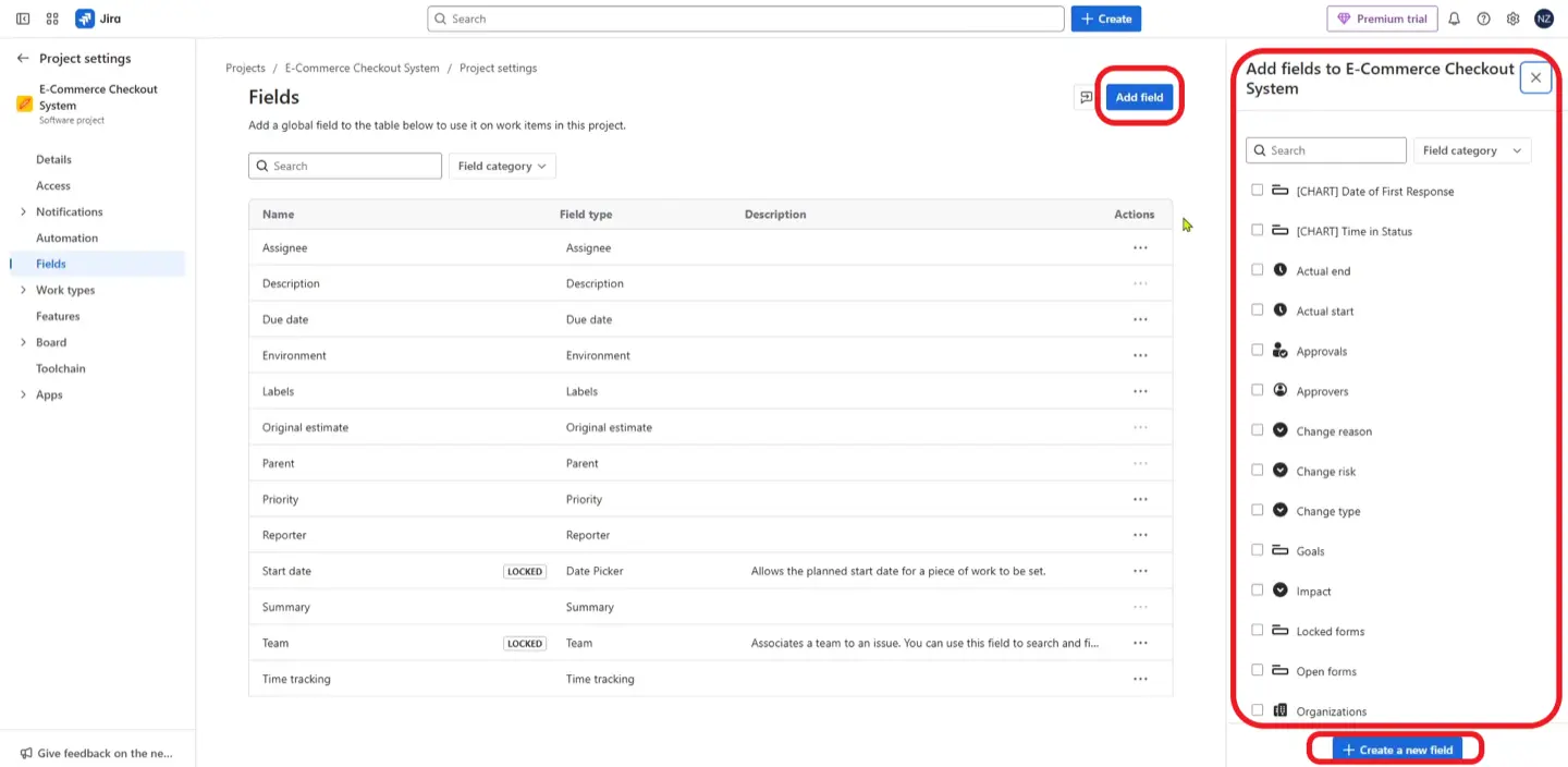 Plan Settings in Jira