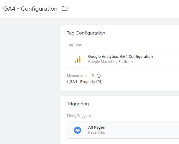 Créer une balise de configuration Google Analytics 4 avec Google Tag Manager