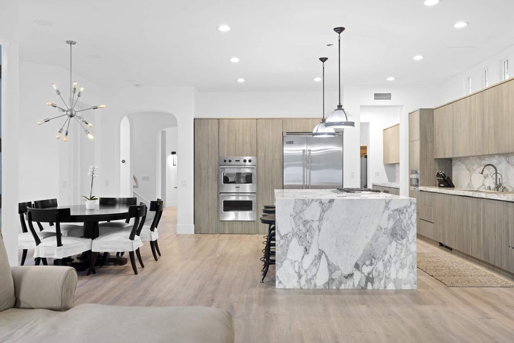 Upgraded, open format kitchen at 9 Seabluff, Newport Beach in Bonita Canyon