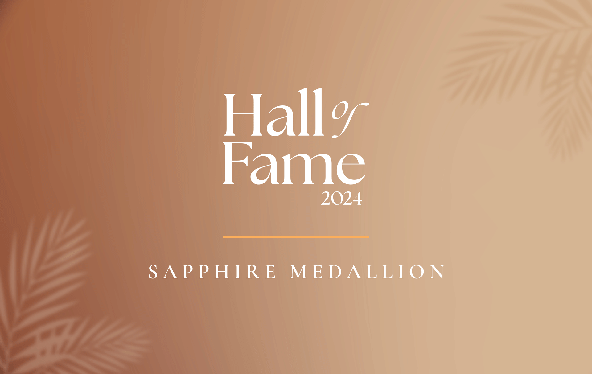 Hall of Fame 2024 Sapphire Medallion