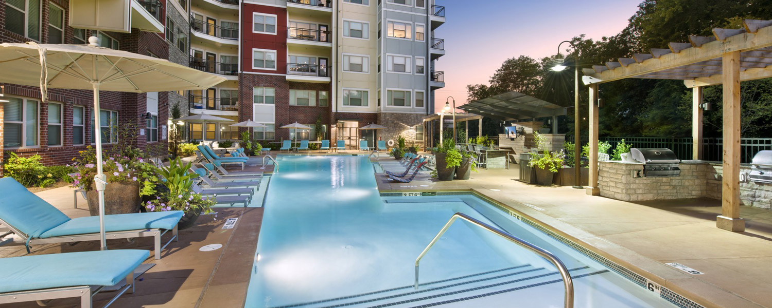 Ayla on Krog exterior and pool deck