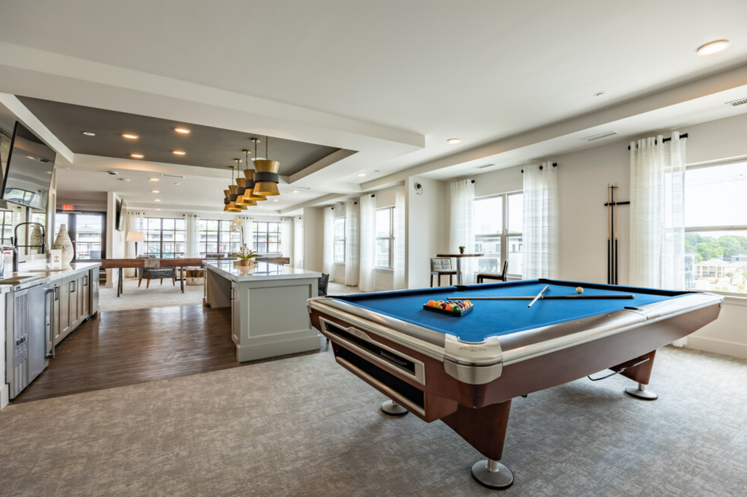 Clubroom social gathering