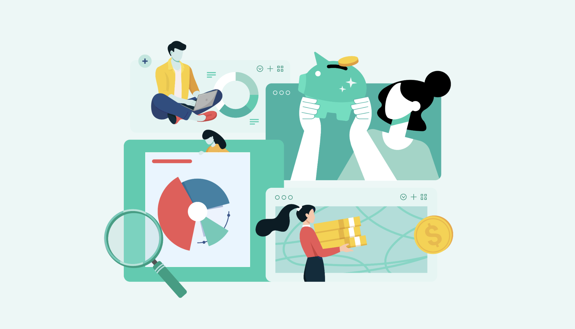 The hero image for this financial wellness blog