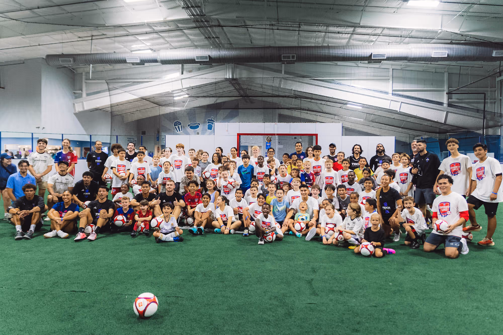 Group shot of team and community from special event