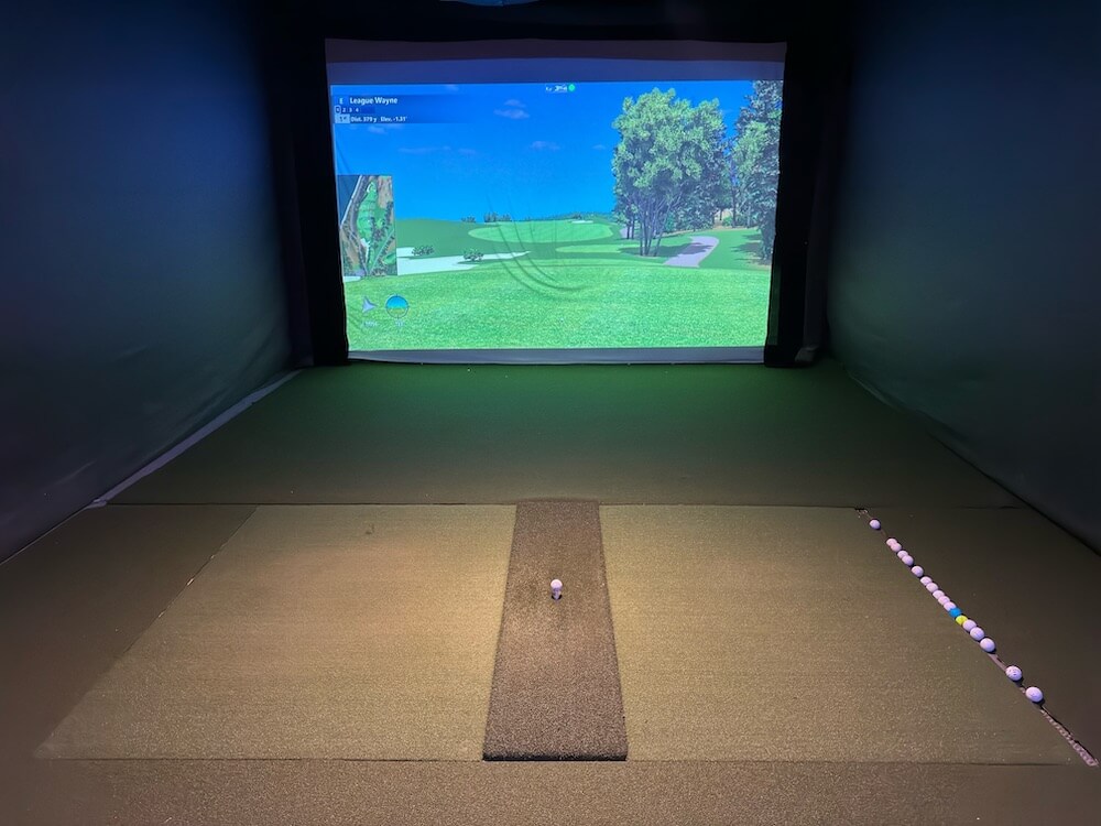 golf simulator screen