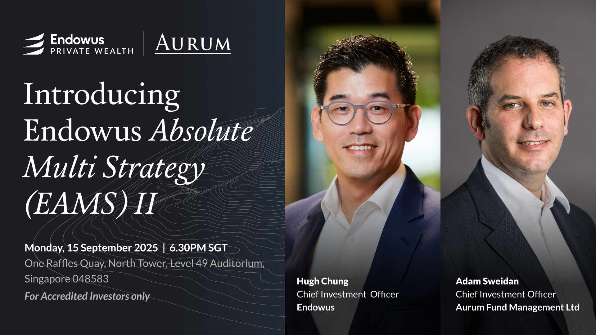 Endowus hosts an in-person event with hedge fund investment specialist, Aurum Funds Management Ltd 