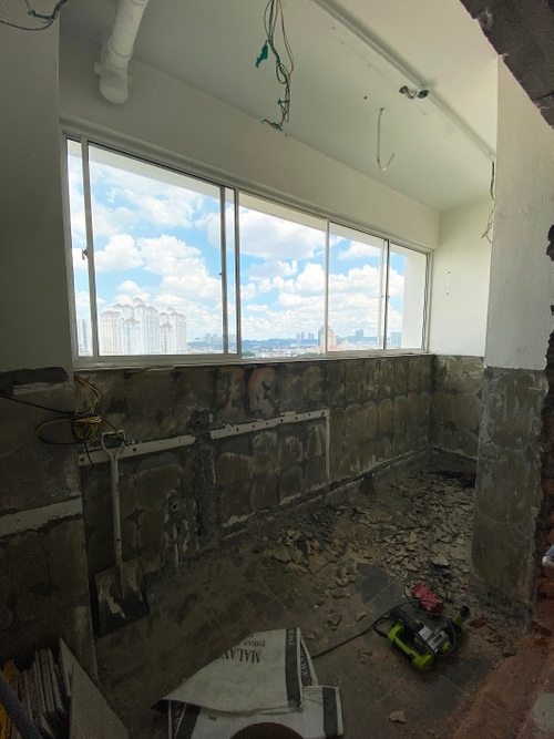 Renovation progress image