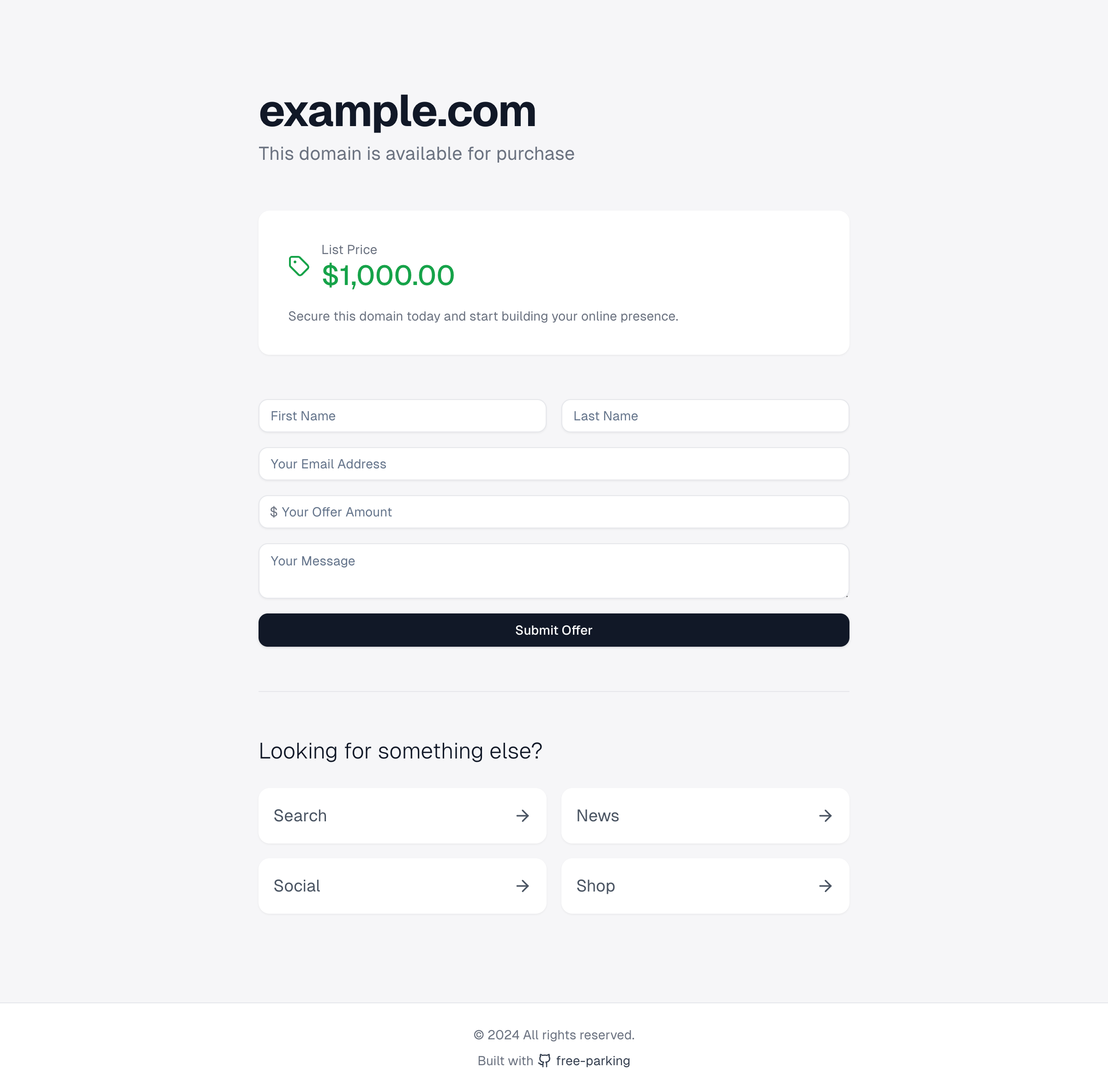 Free Parking App Screenshot