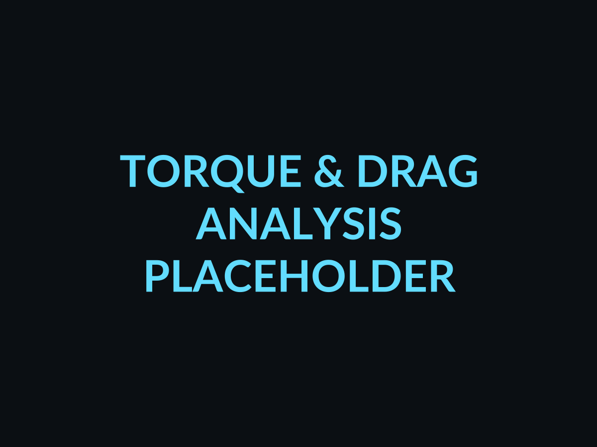 Placeholder image: torque and drag analysis