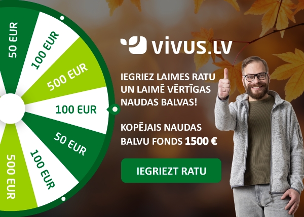 Iegriez Laimes ratu un laimē vērtīgas naudas balvas