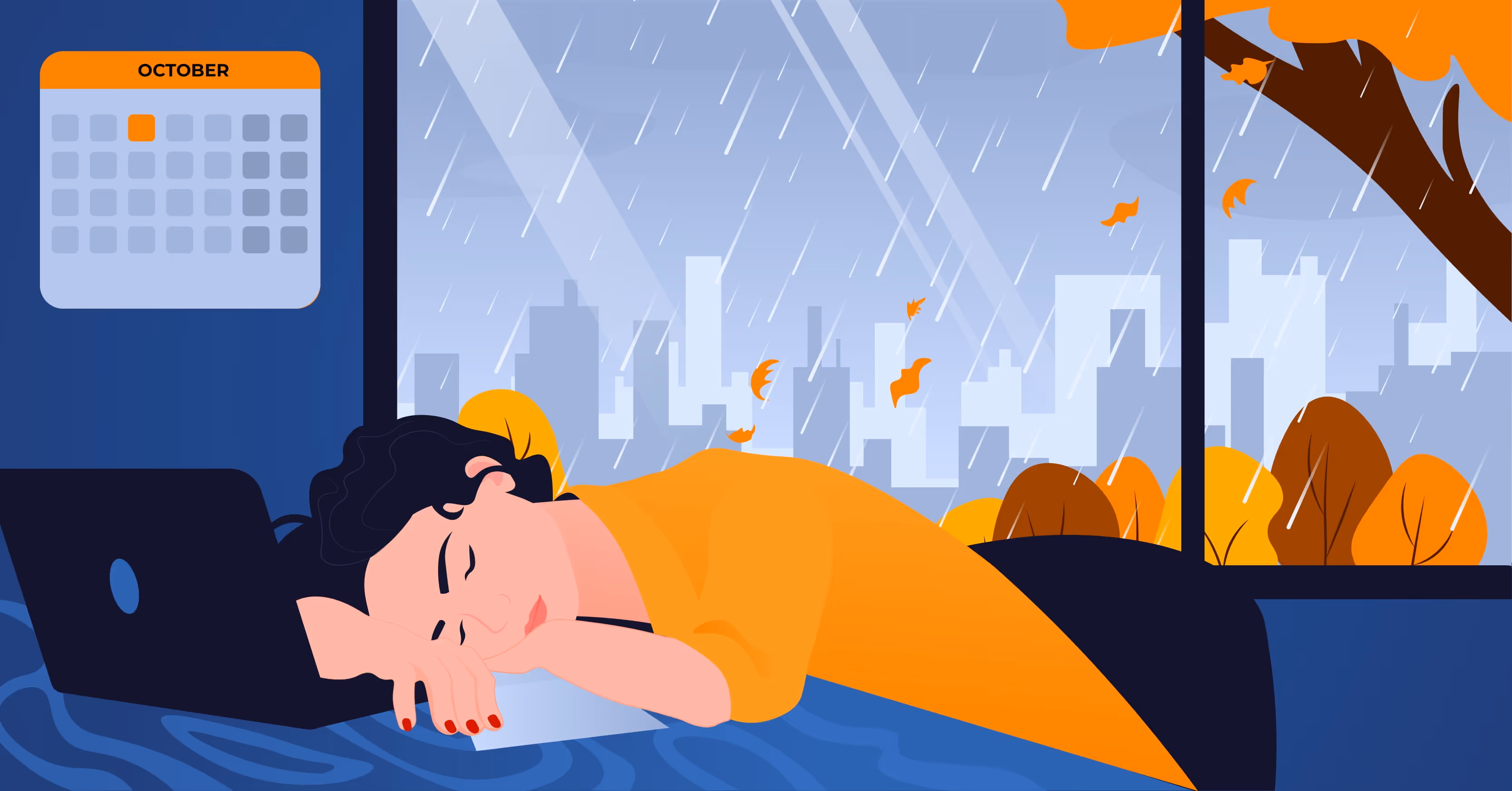 Jesienna pogoda, a efektywność w pracy 