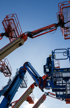 lifts with raised cherry pickers