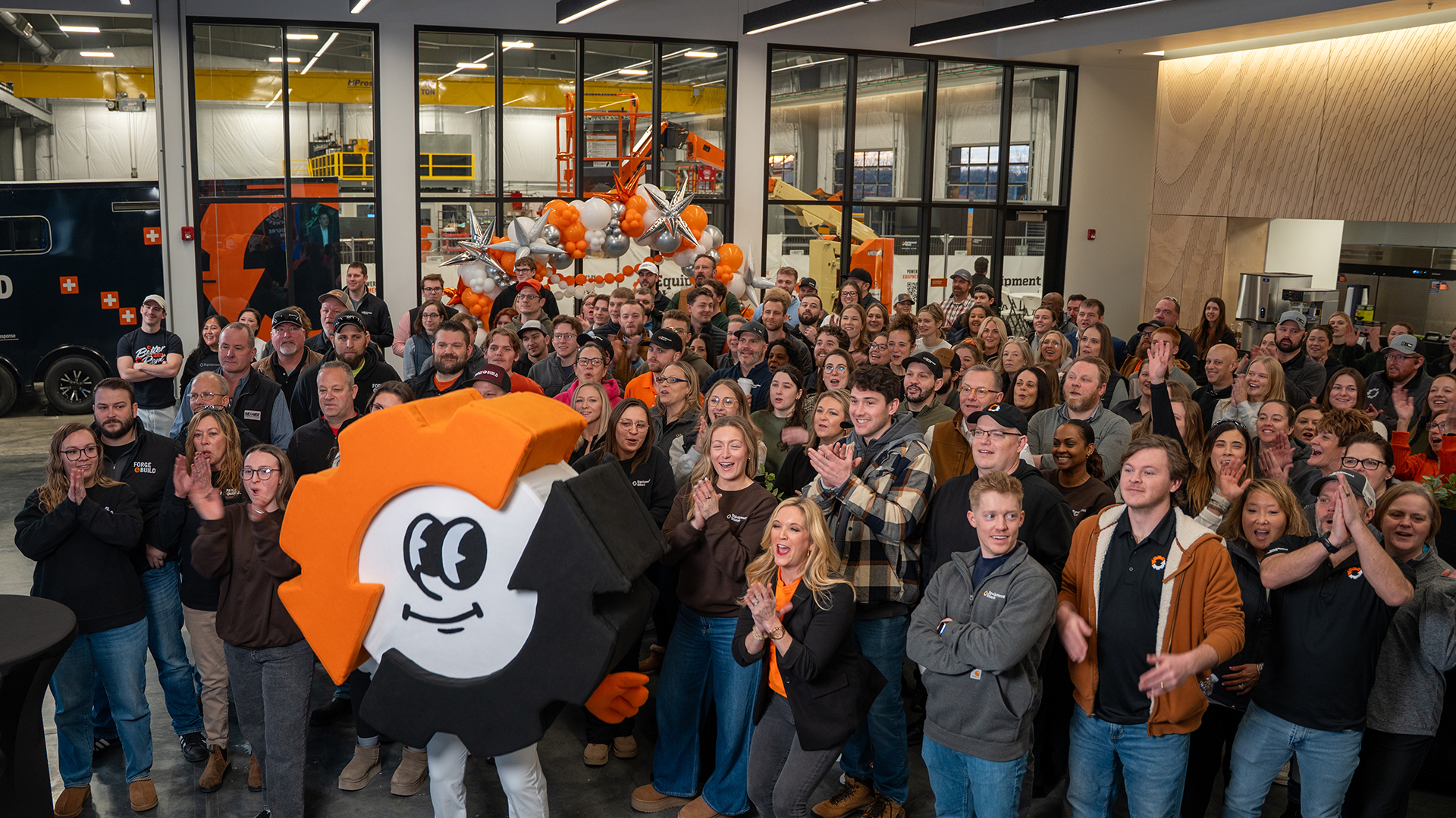 Staff at ES's TDC celebrate the IPO