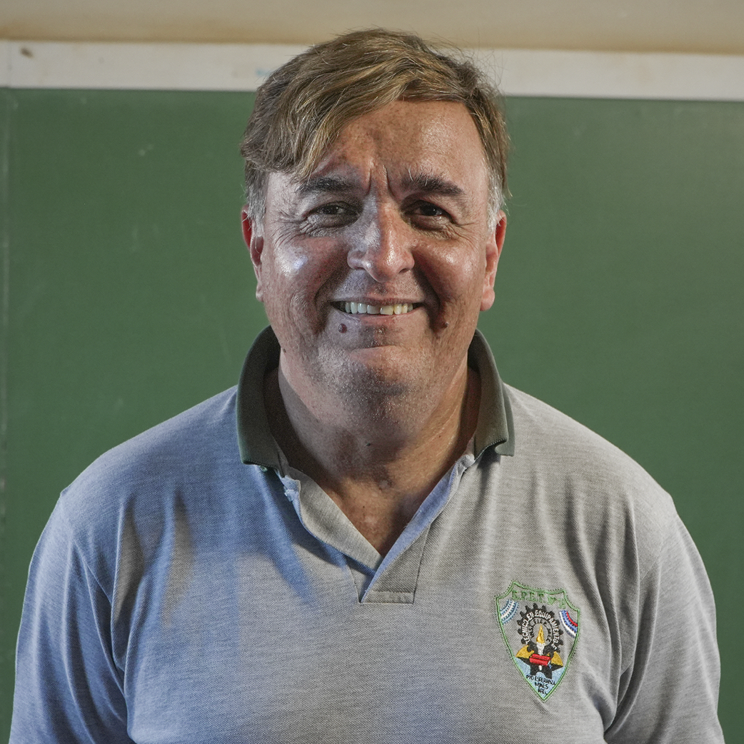 Edgardo Doberstein sonriendo a cámara