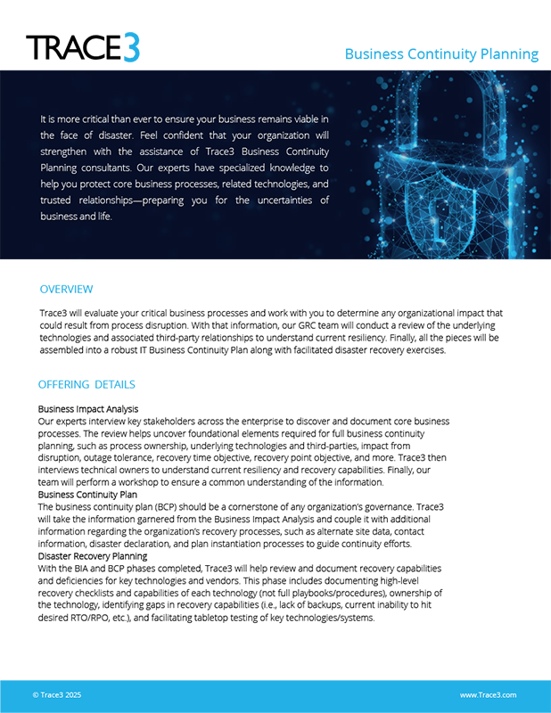 GRC - Business Continuity Planning