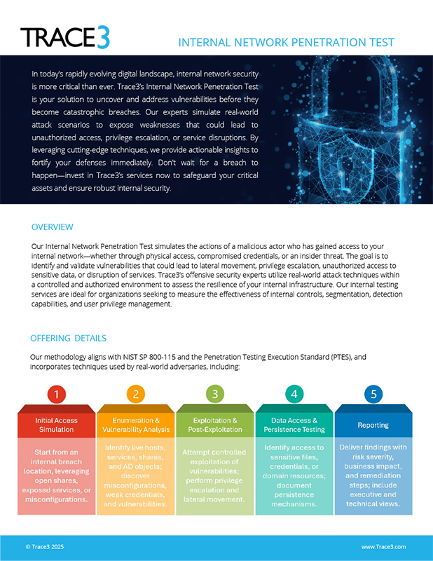 Internal Network Penetration Test Service Brief