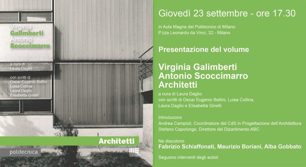 Invito Lectio Magistralis Architetto Alba Gobbato