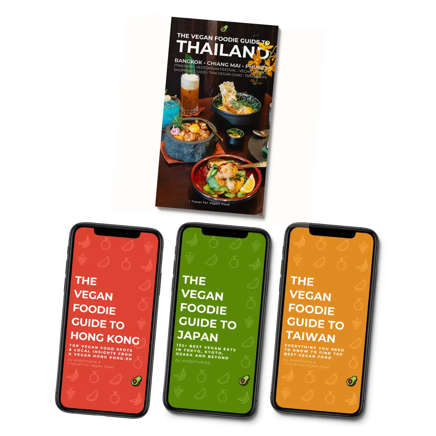 Cover of The Vegan Foodie Guide to Hong Kong - Plant-based Travel Book