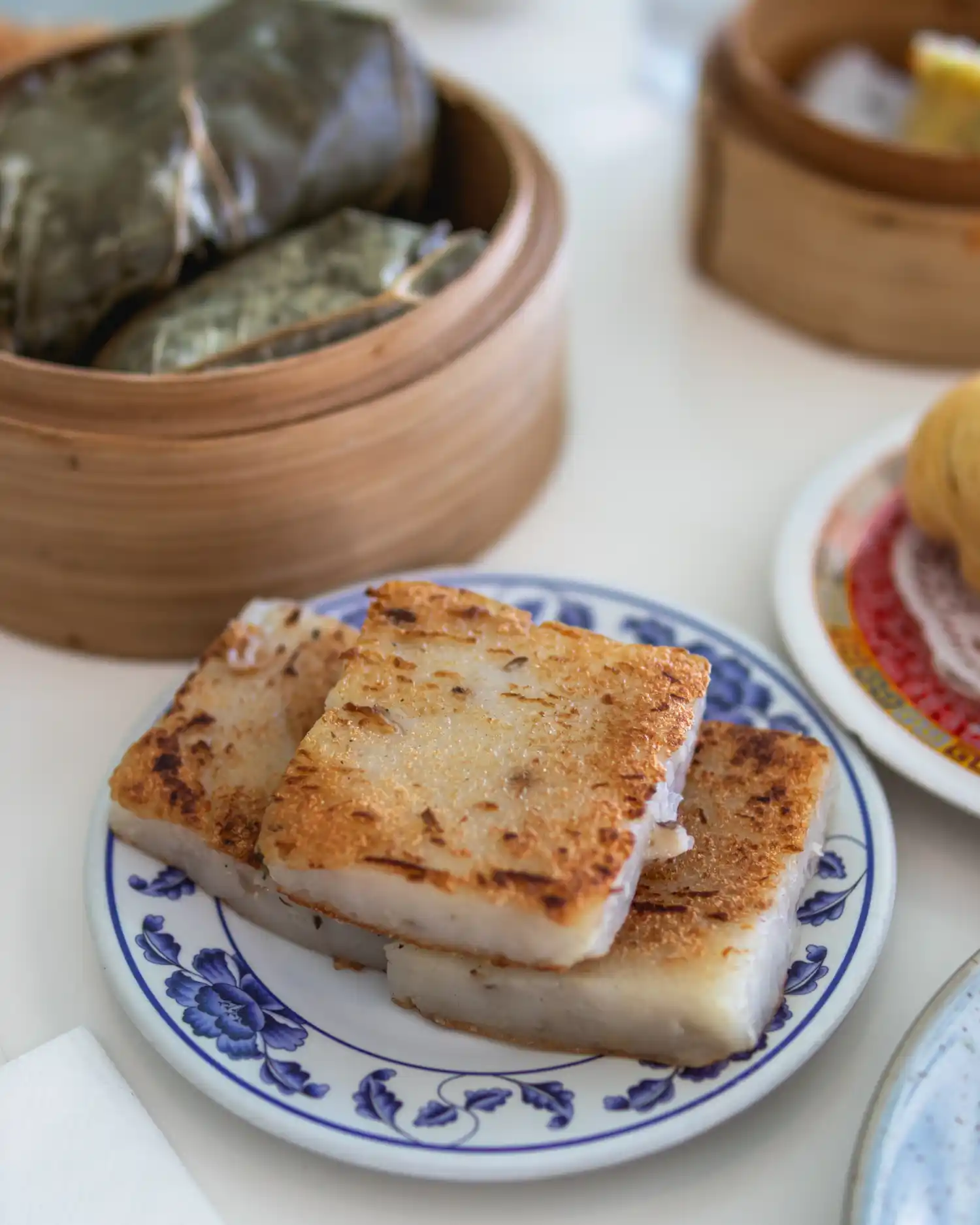 Pan fried radish cake