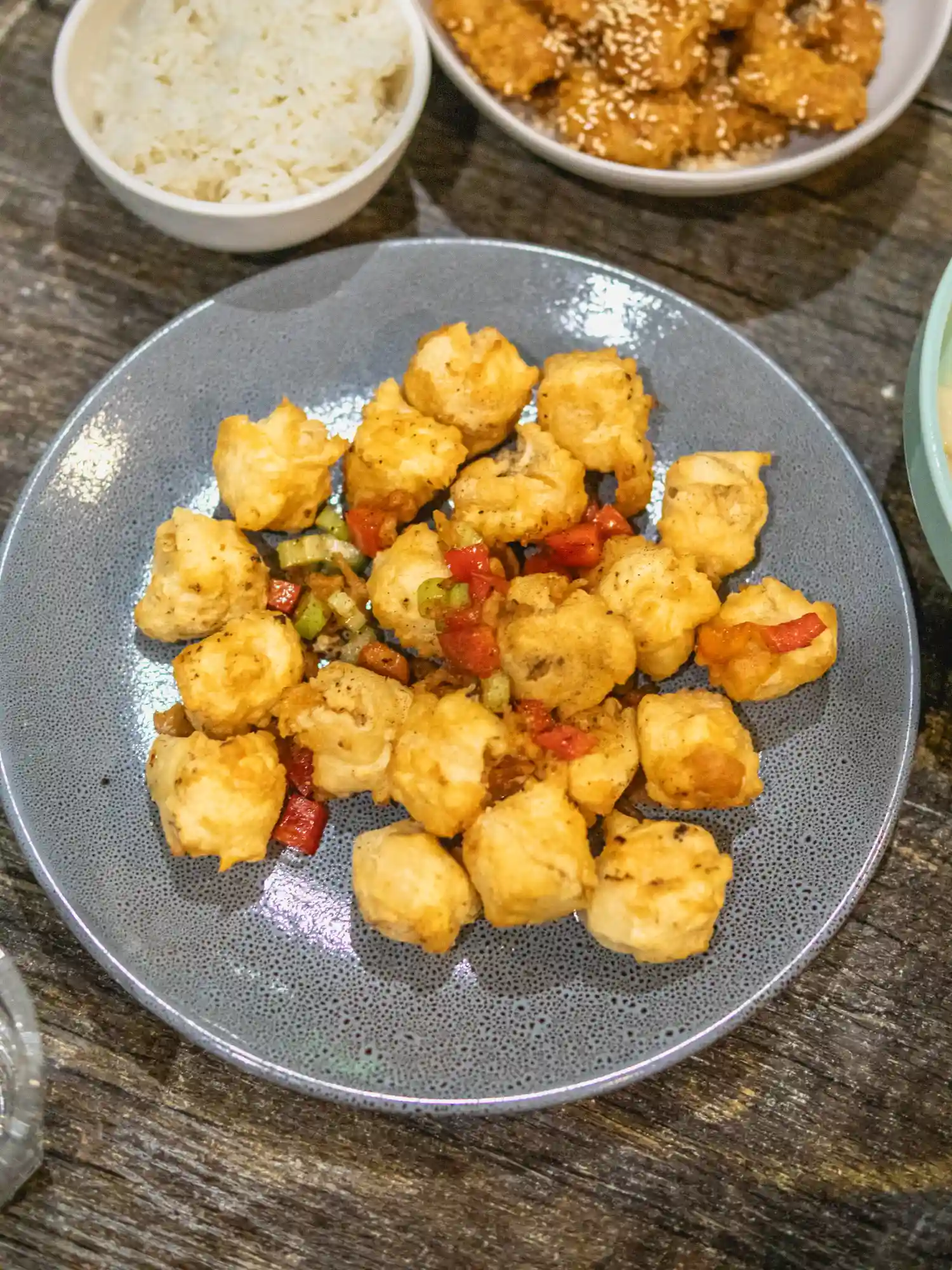 Salt and pepper fried tofu