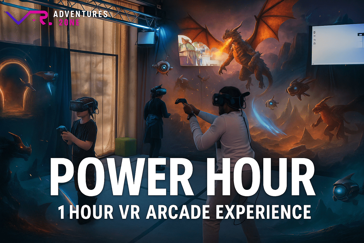 🔷 Power Hour – 1 Hour VR Arcade Experience